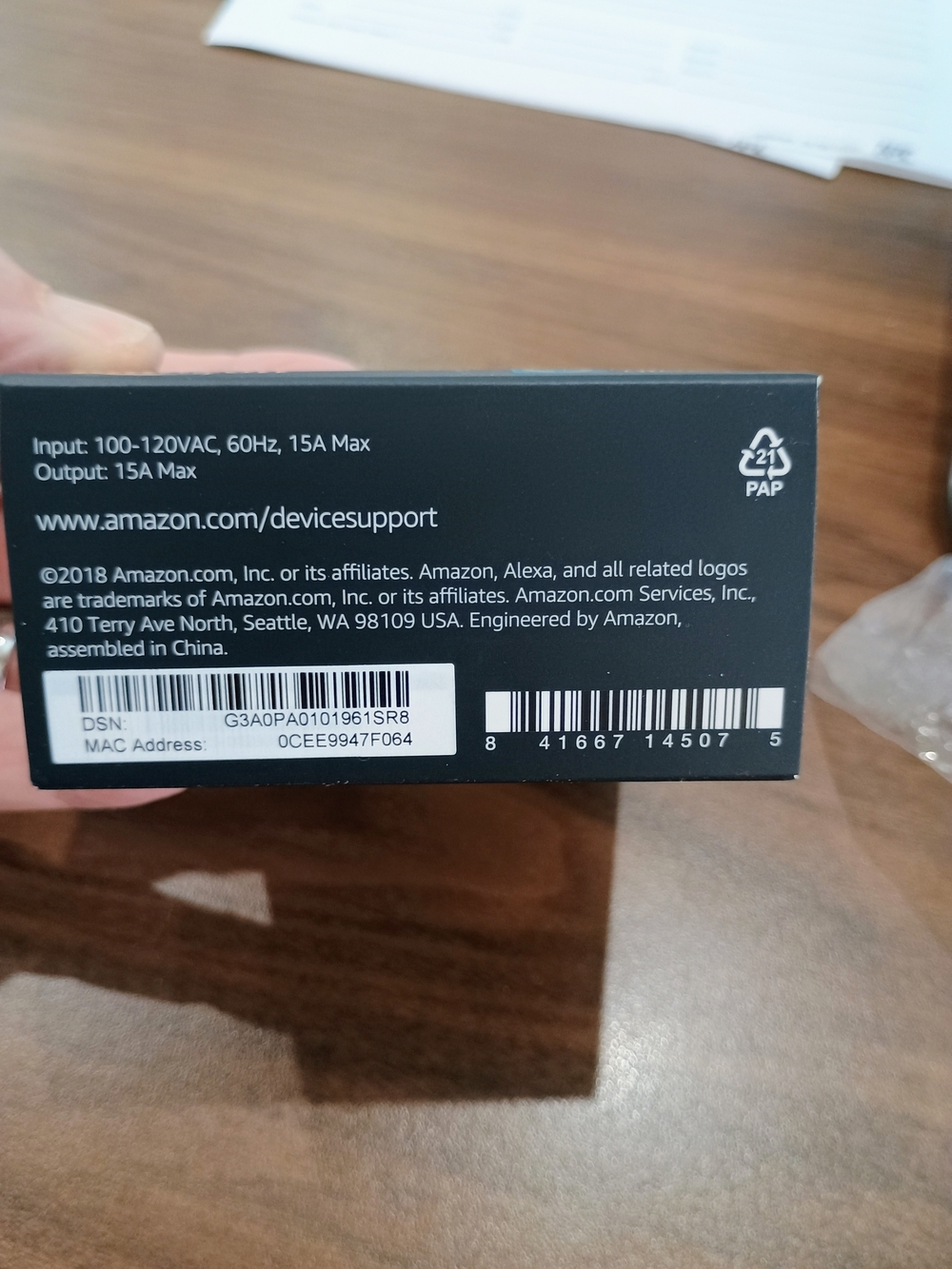 Amazon Smart Plug - White - Picture 3 of 3